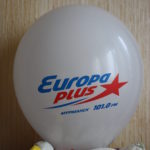 нанесение логотипа Europa plus 101,0 FM на шар